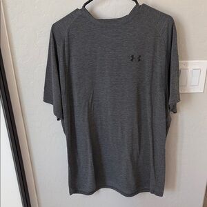 Under Armour Men's Charcoal Short Sleeve Tech Tee - Heat Gear